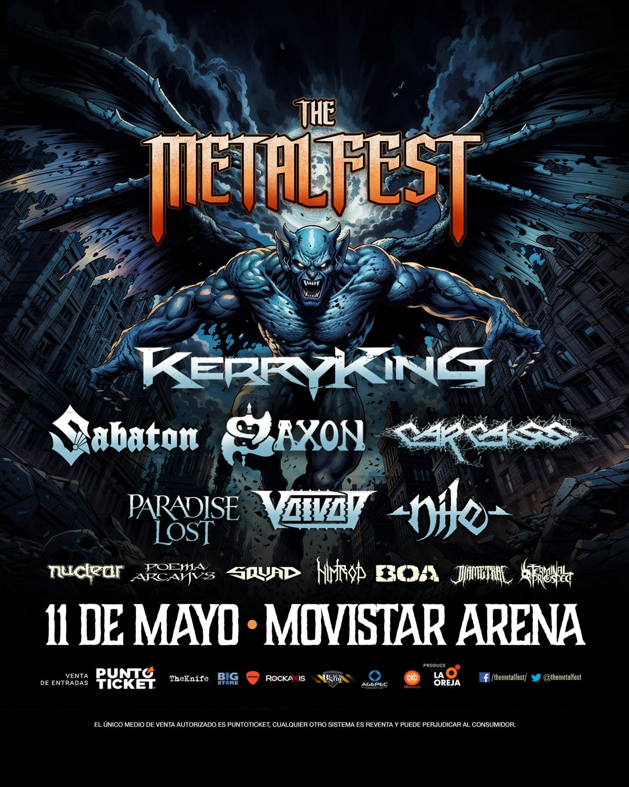 Kerry King y Saxon completan el cartel de The Metal Fest 2025